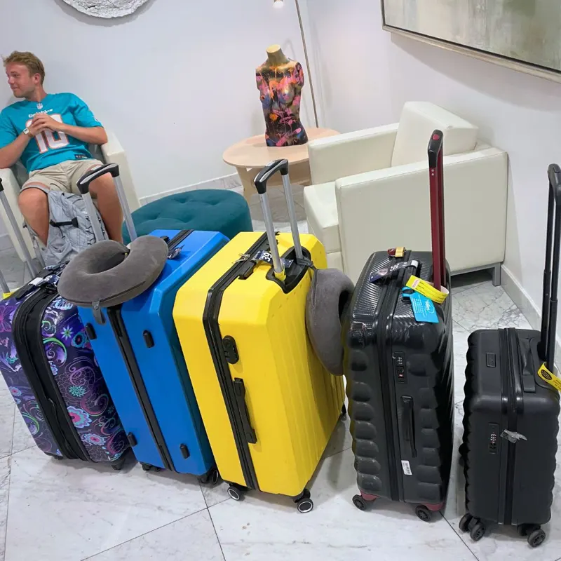 Happy luggage storage customer 9 at The HUB in Downtown Miami