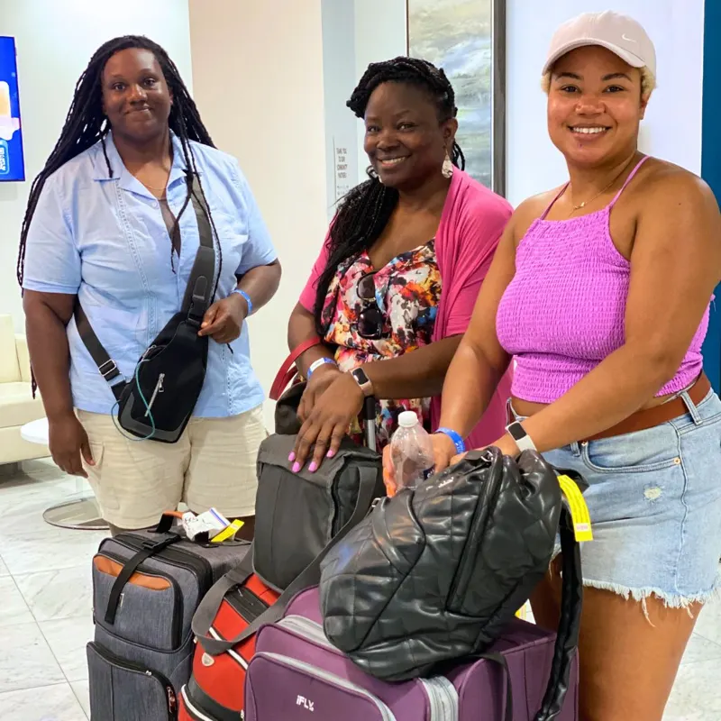 Happy luggage storage customer 13 at The HUB in Downtown Miami
